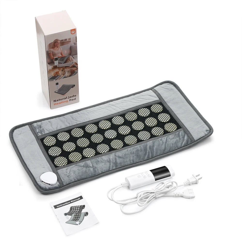 Double-Sided Natural Jade Stone Electric Heating Pad - 15