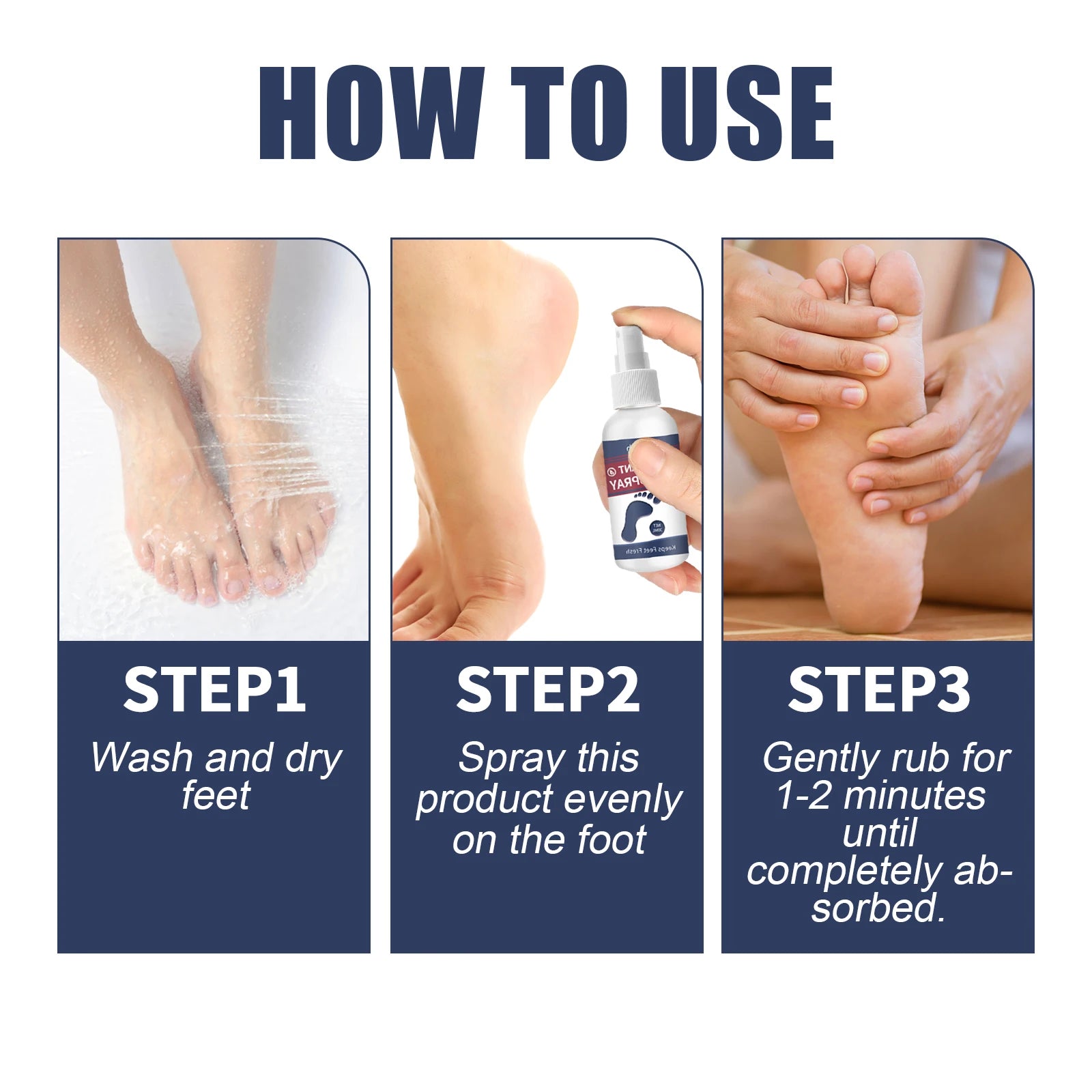 Refreshing Deodorant Foot Spray for Odor Removal and Hydration - 9