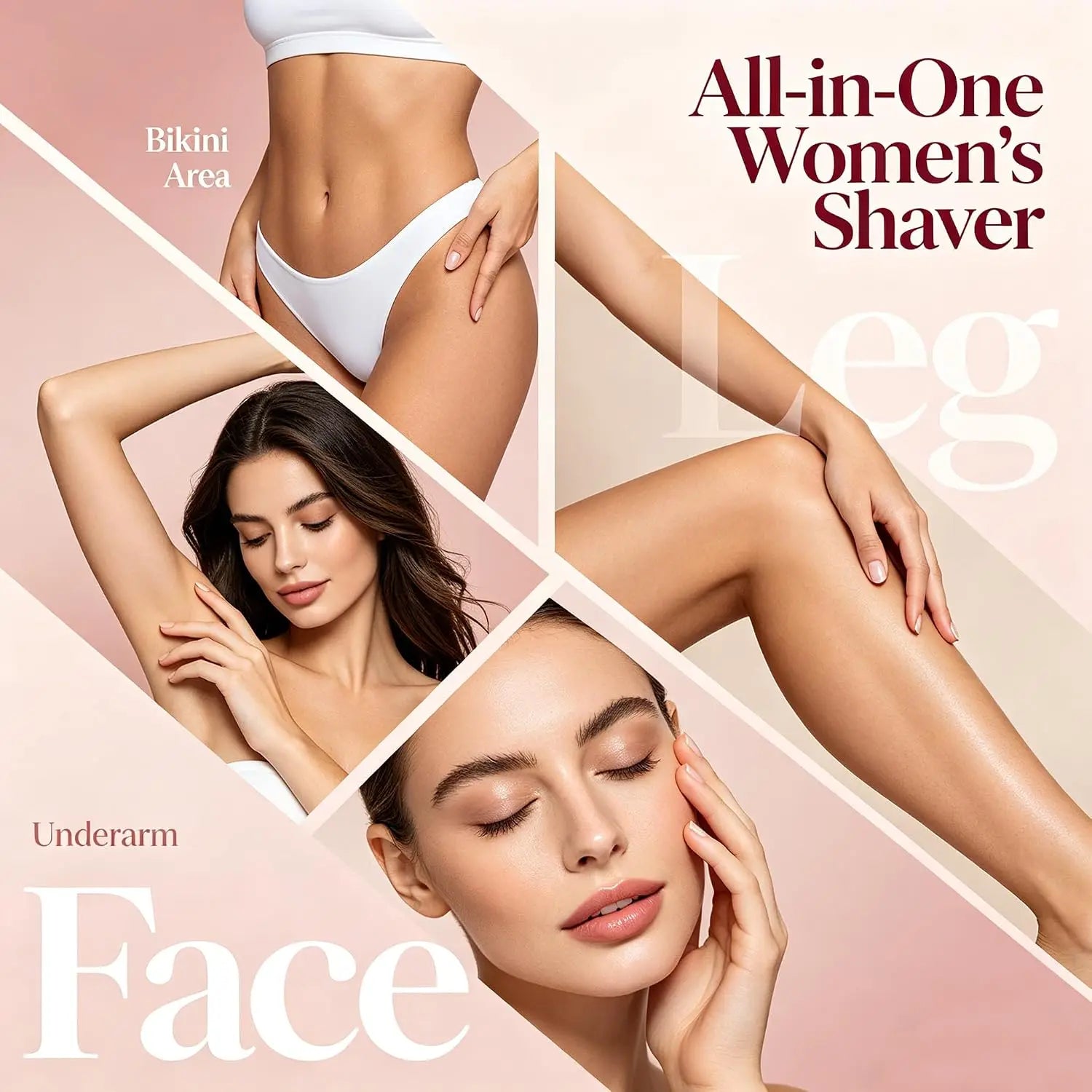 Waterproof 2-in-1 Electric Bikini Trimmer and Body Shaver - 8
