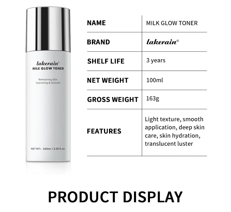 Brightening Milk Glow Face Toner for Hydrated Skin - 15