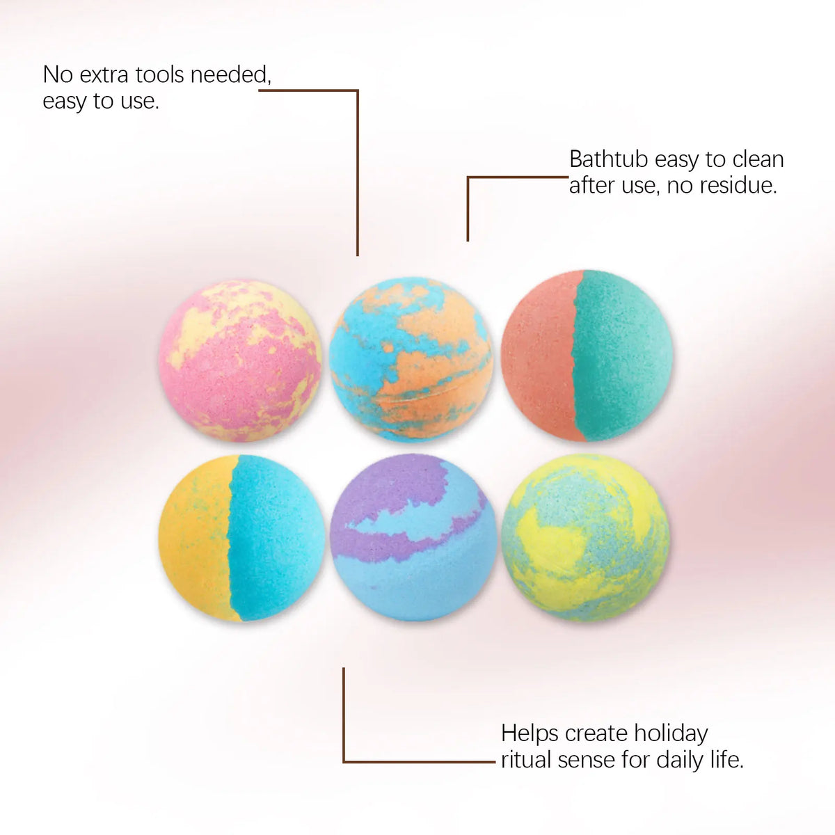 Aromatherapy Bath Bomb Set for Kids and Adults
