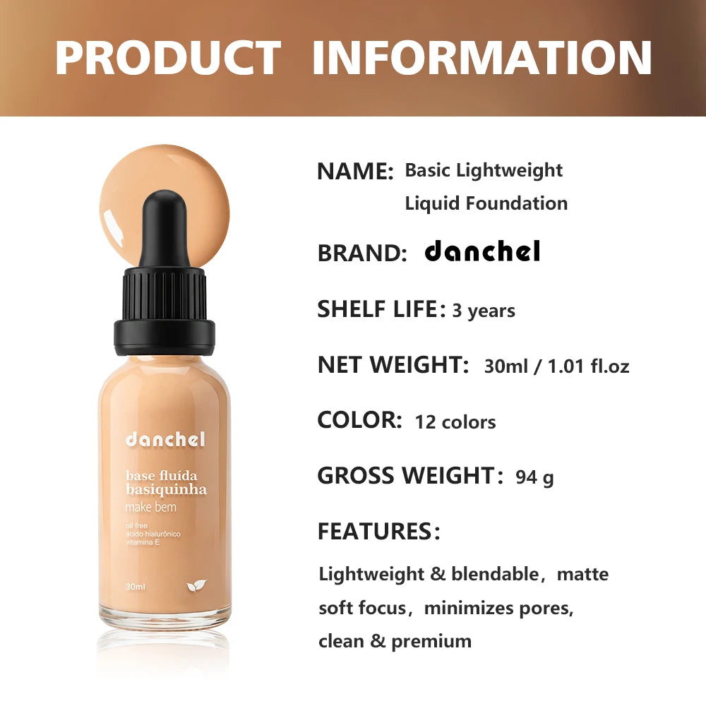 Matte Lightweight Liquid Foundation for Pore Minimizing & Oil Control - 17