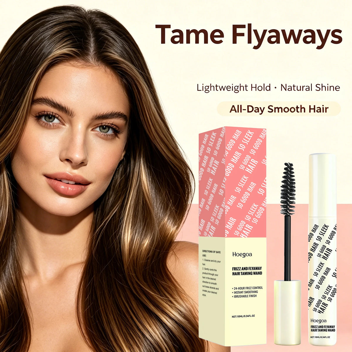 Anti-Frizz Hair Finishing Wand for Sleek Flyaway Control