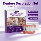 Cosmetic Silicone Denture Set for Natural Smile