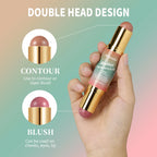 Dual-Ended Cream Blush and Bronzer Makeup Stick
