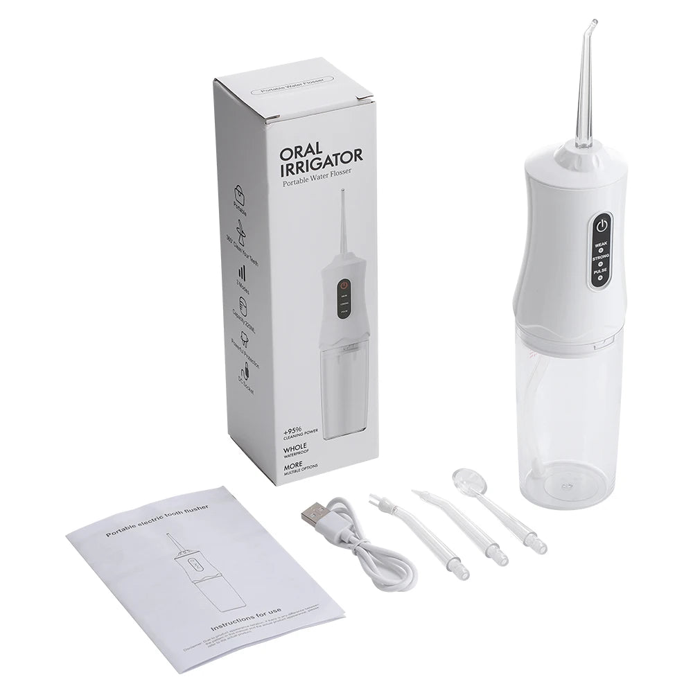 Portable Rechargeable Dental Water Flosser with 3 Cleaning Modes - 10