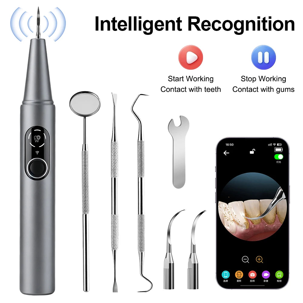 Visual Ultrasonic Tooth Cleaner with HD Camera