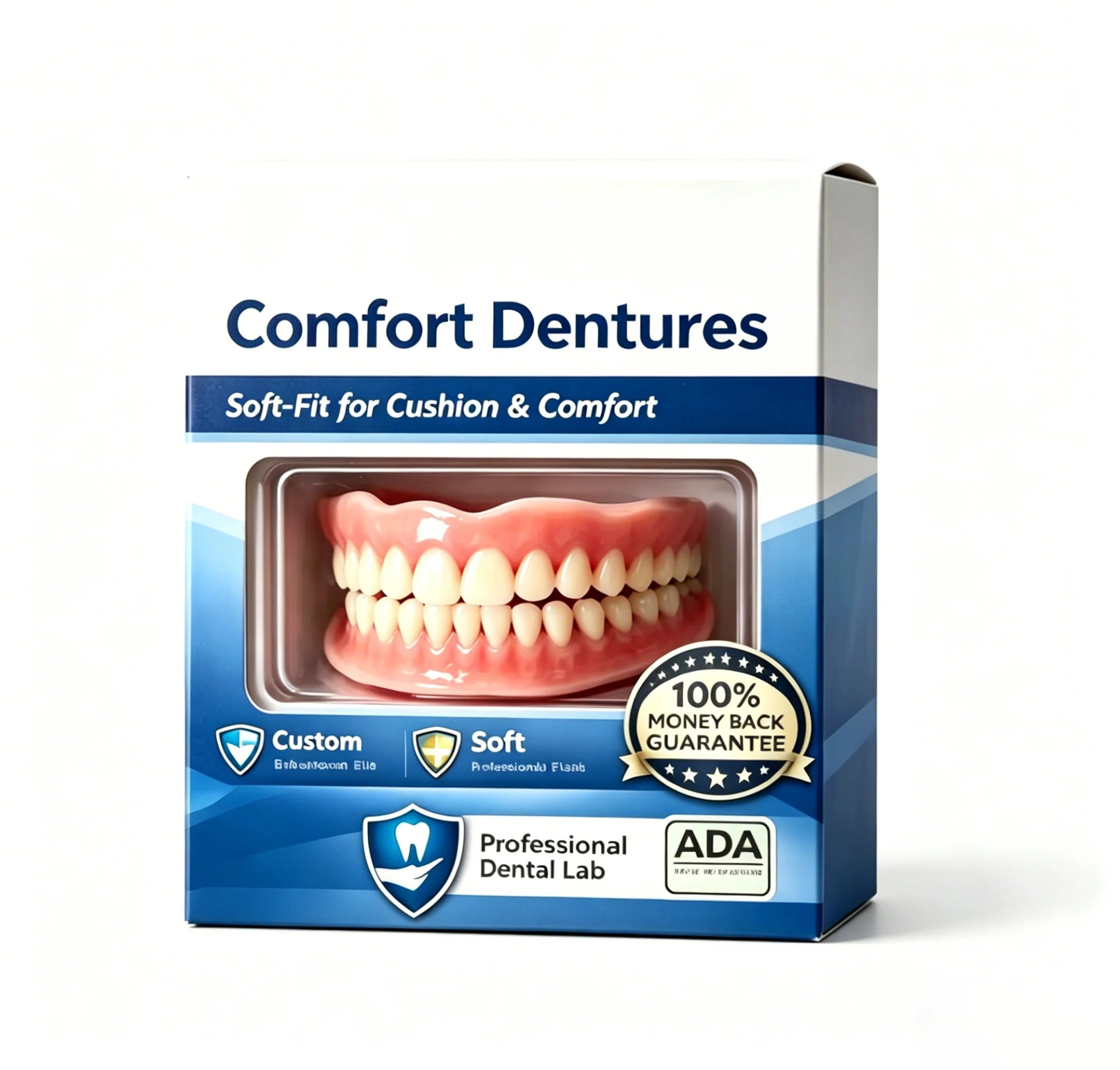 Instant Cosmetic Denture Set for Natural Looking Smile