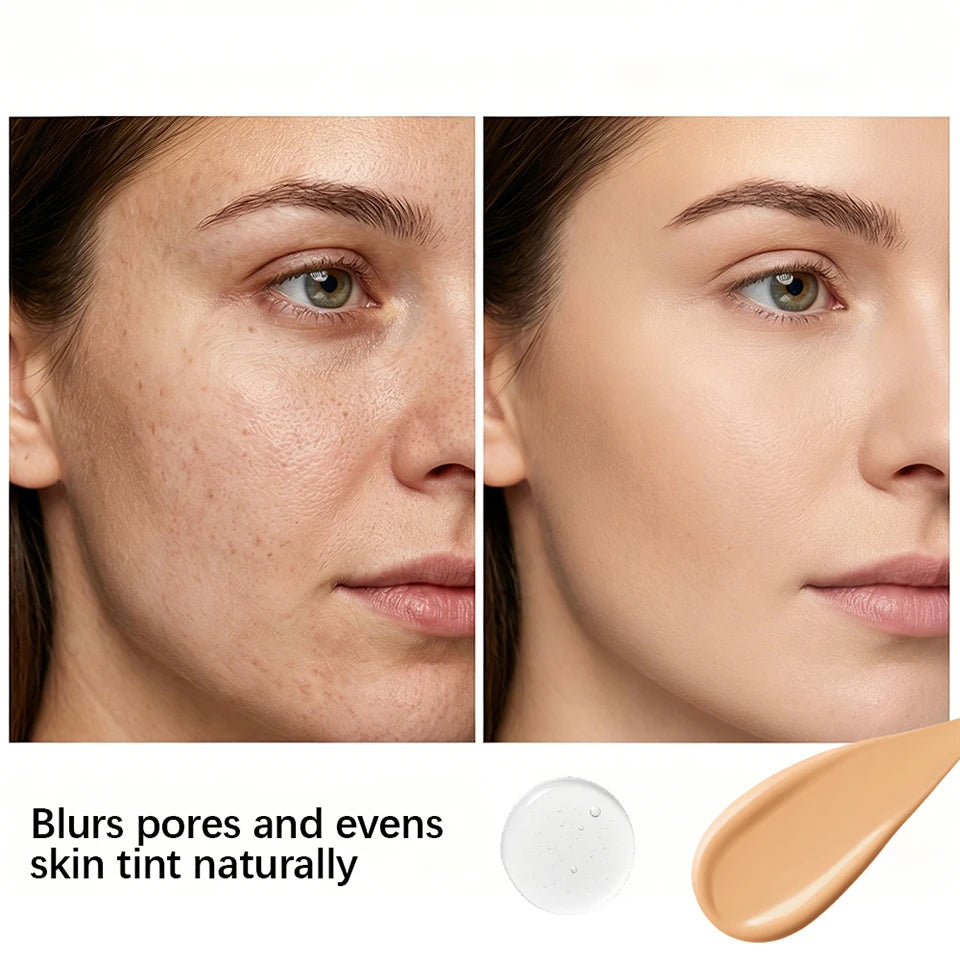 Liquid Foundation and Primer Makeup Set