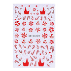 3D Christmas Cartoon Nail Art Sticker Decals