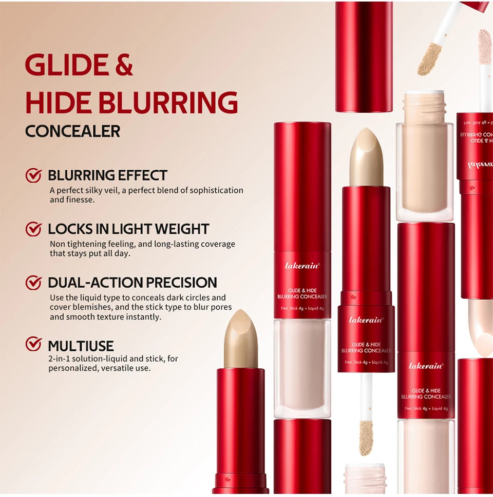 2-in-1 Blurring Concealer and Stick for Full Coverage