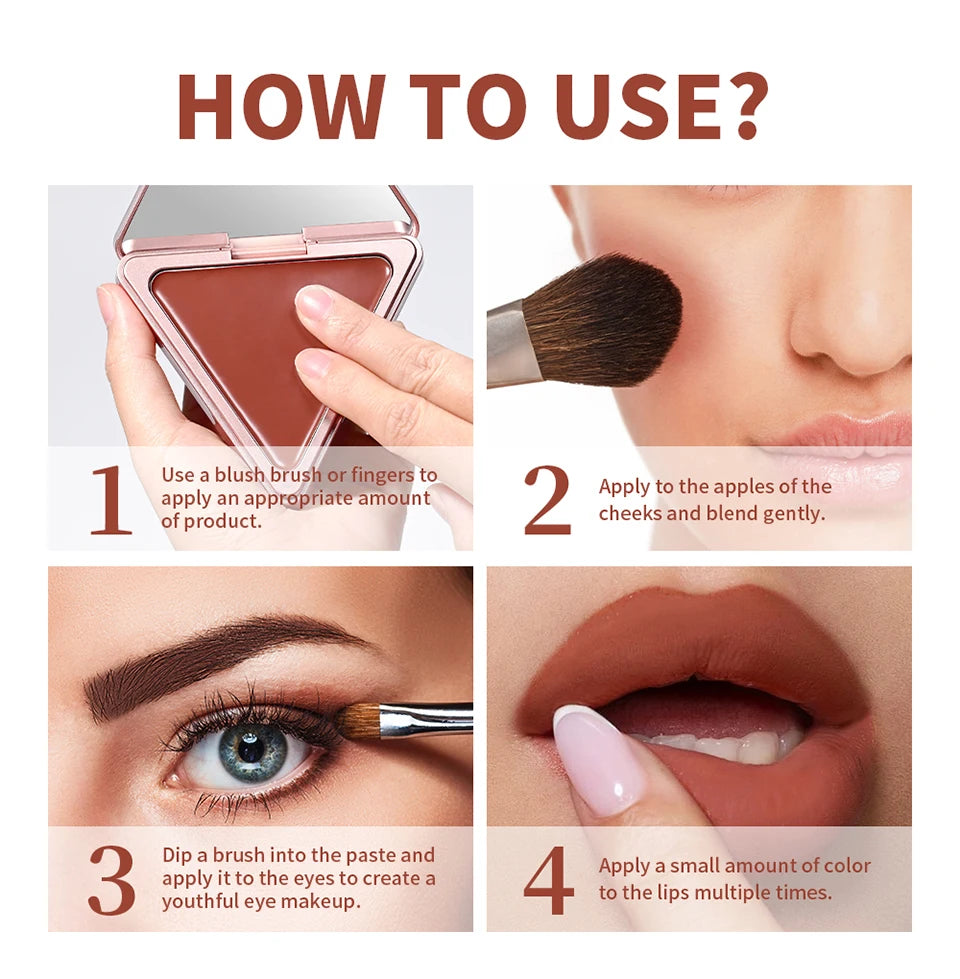 Matte Satin Long-Lasting Cream Blush