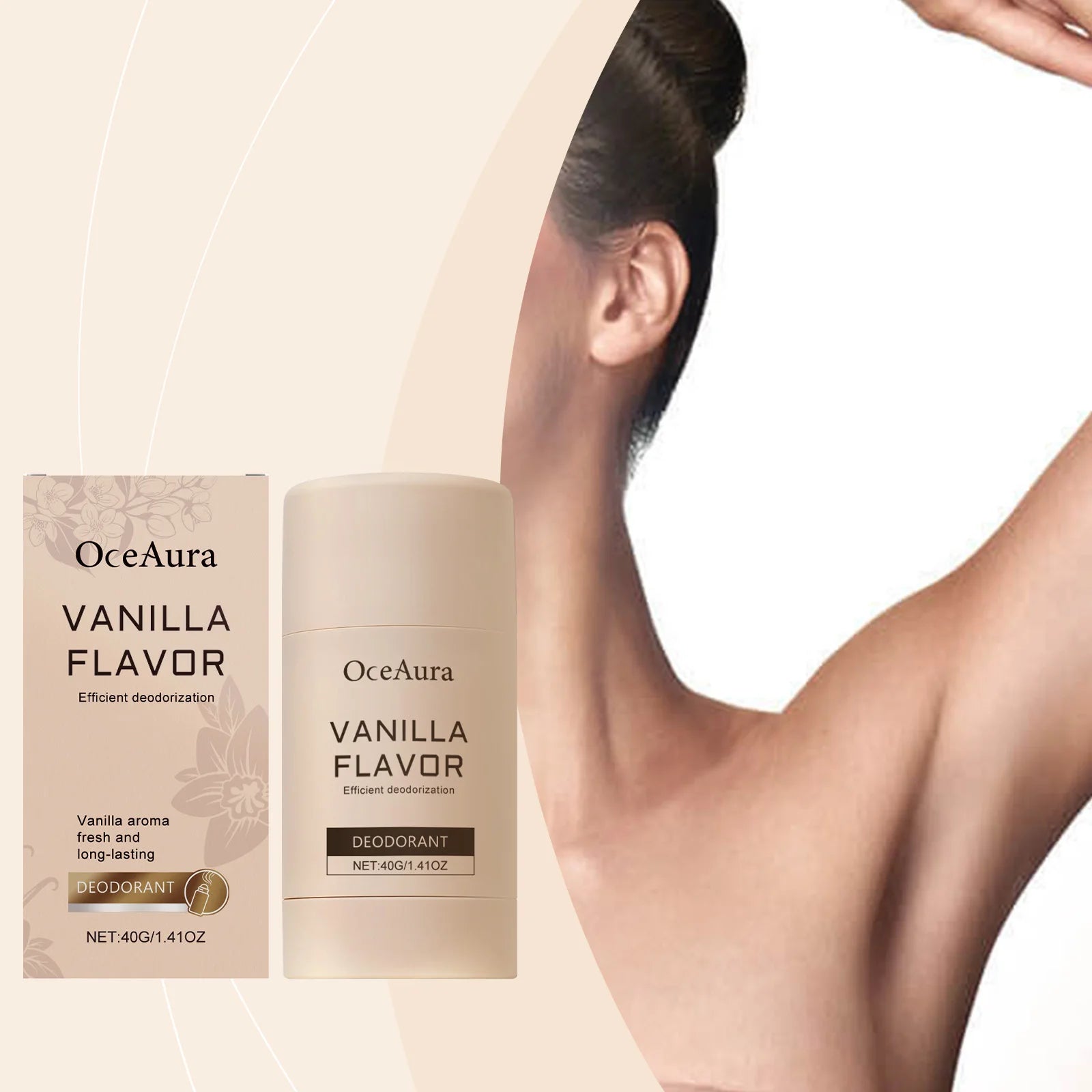 Long-Lasting Vanilla Scent Underarm Deodorant Stick - 2