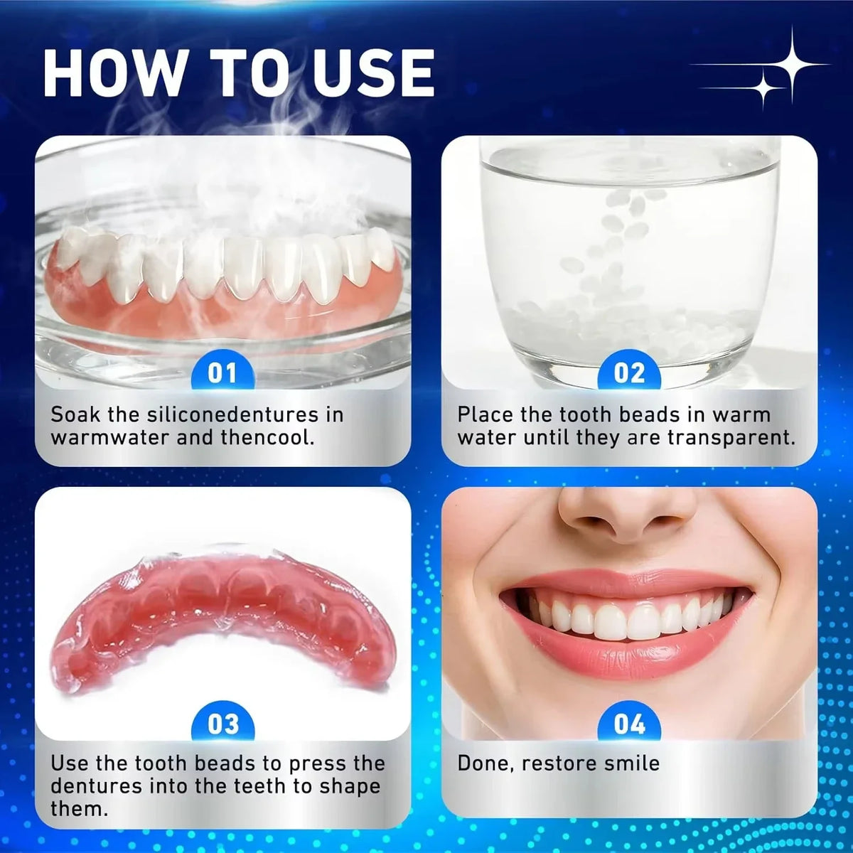 Custom Fit Temporary Smile Veneers for Instant Teeth Restoration