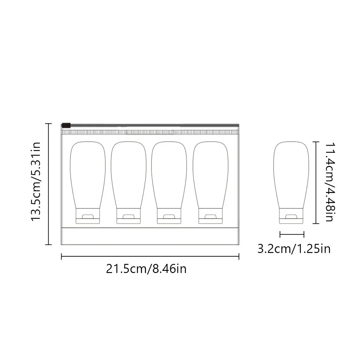 Leak-Proof Silicone Travel Bottles for Toiletries - 6