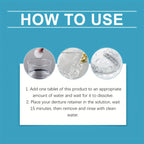 Effervescent Denture Cleaning Tablets - 12 Piece Deep Clean Kit