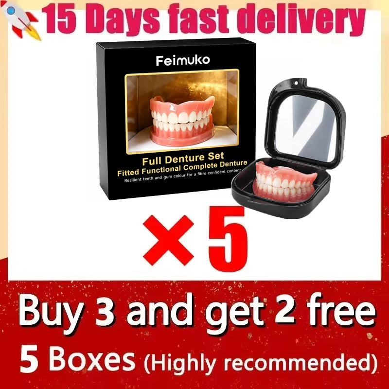 Full Arch Silicone Dentures for Natural Smile and Oral Comfort - 9