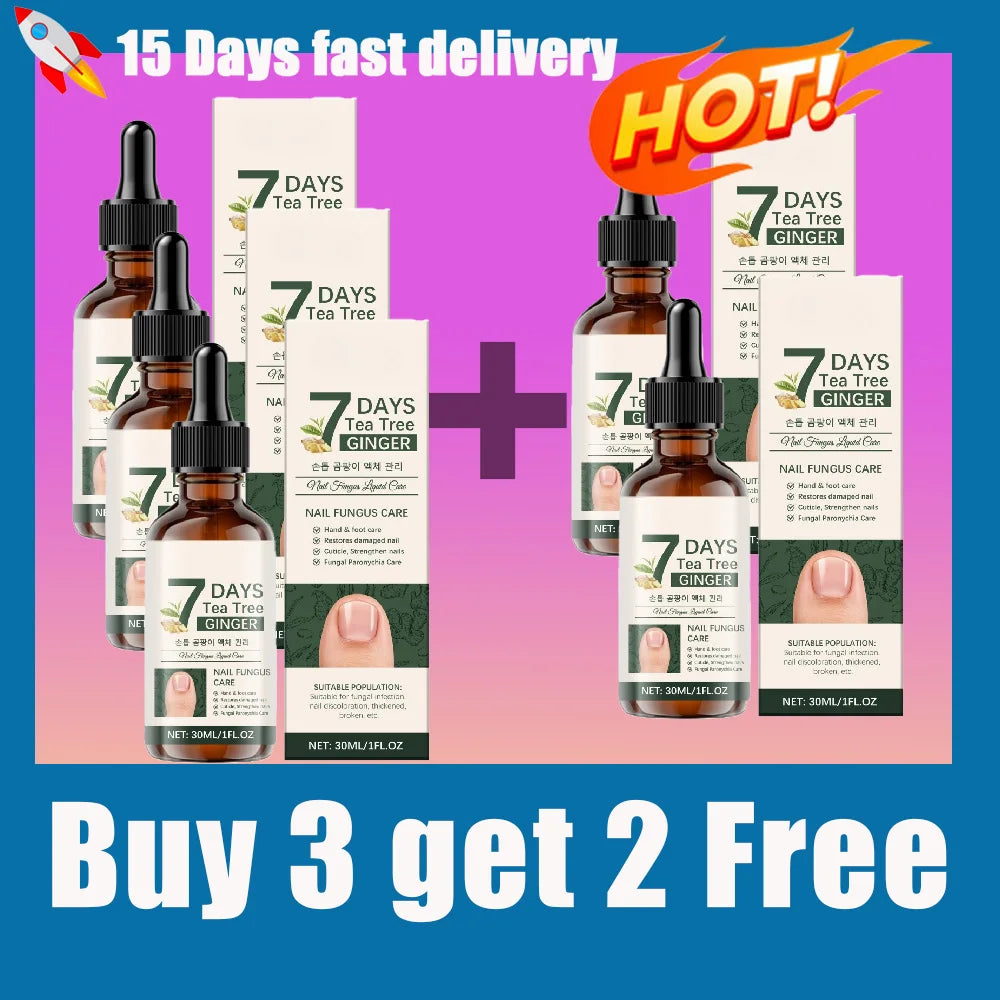 7-Day Tea Tree & Ginger Nail Repair & Fungal Care Solution
