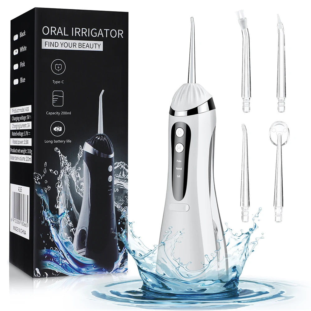 Portable Rechargeable Oral Irrigator Dental Water Flosser - 1
