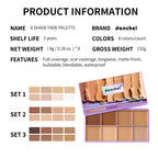8-Shade Matte Cream Concealer Palette for Full Coverage