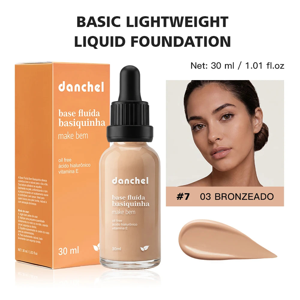 Matte Lightweight Liquid Foundation for Pore Minimizing & Oil Control