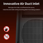 Portable PTC Ceramic Space Heater with Ambient Light and Timer