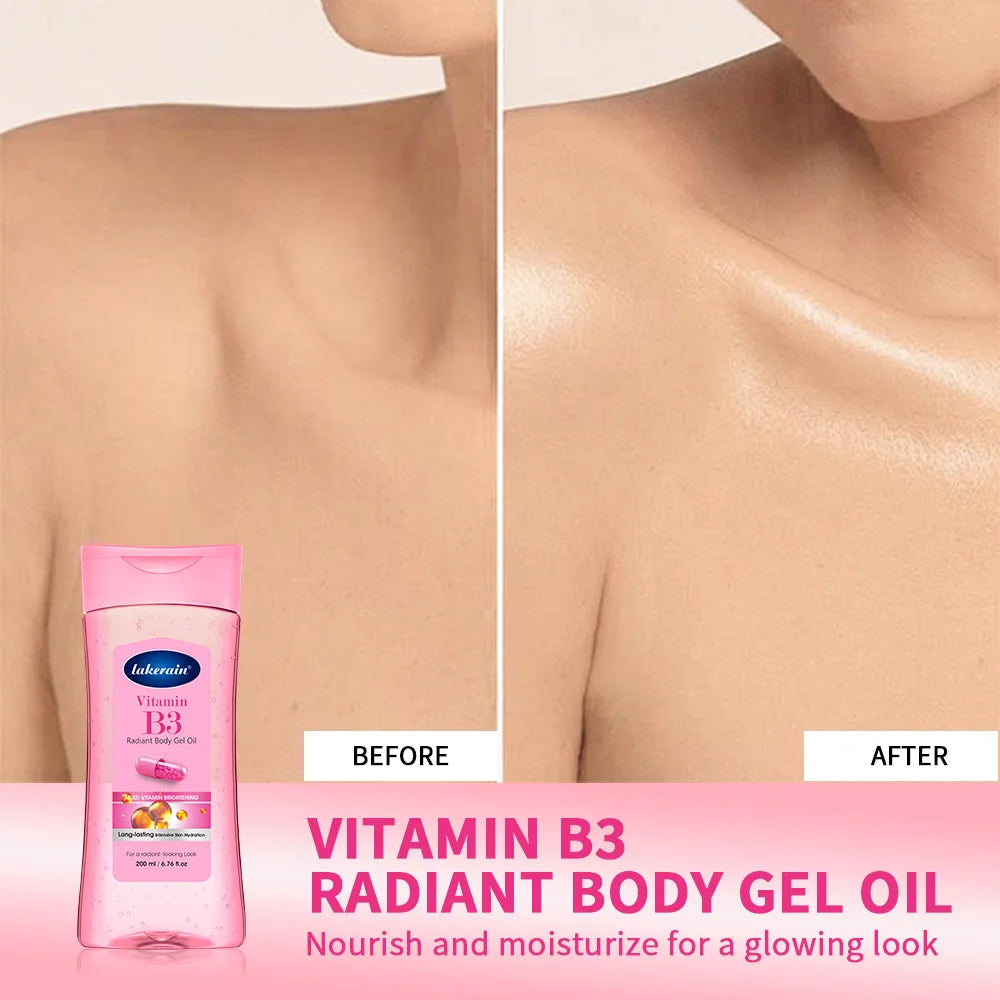 Radiant Nourishing Body Gel Oil for Dry Skin Care