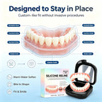 Instant Fit Realistic Cosmetic Dentures - Top & Bottom Set