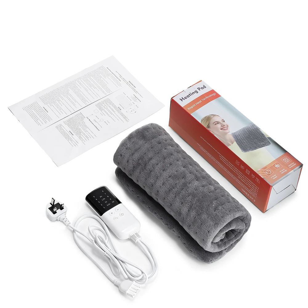 Electric Flannel Heating Pad for Pain Relief and Muscle Relaxation - 18