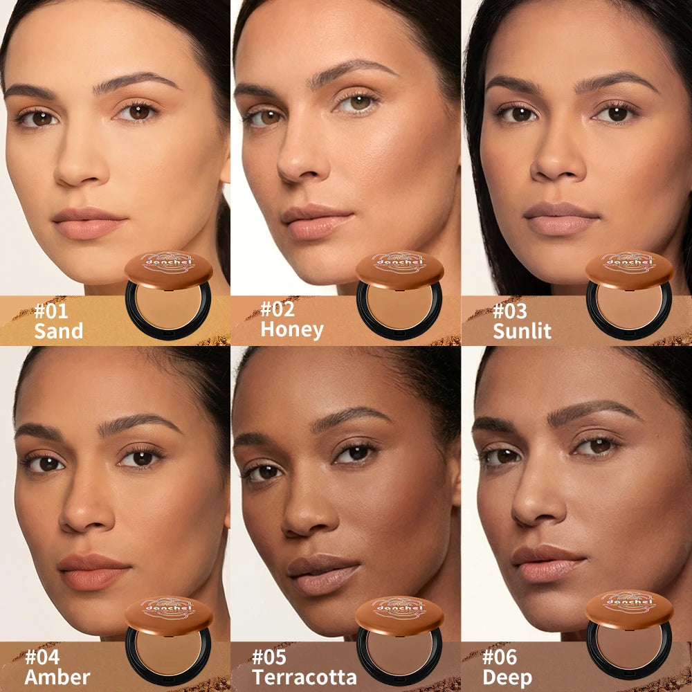 Matte Pressed Bronzer Powder for Sculpting and Face Contouring - 2