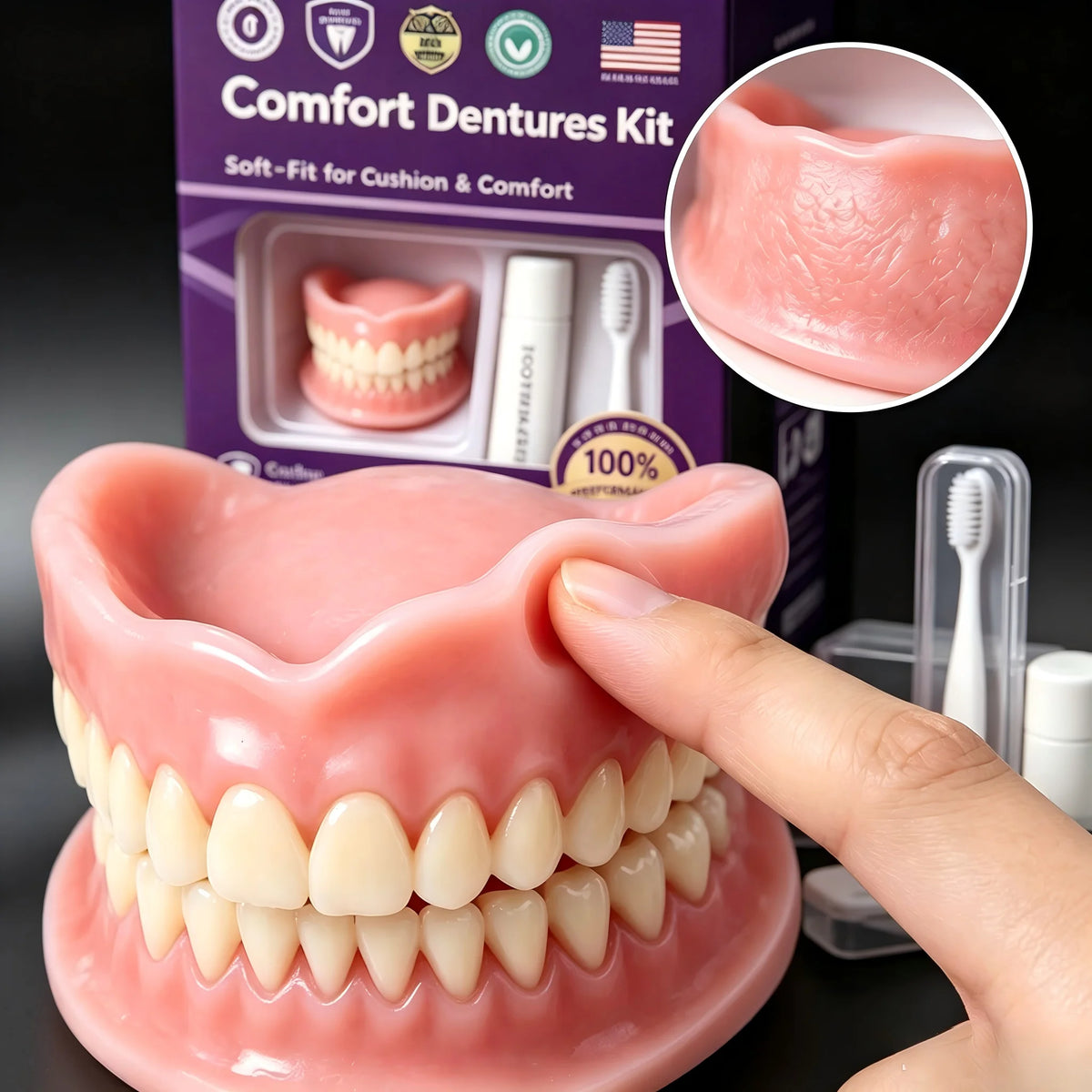 Custom Moldable Silicone Dentures for Comfortable Daily Wear
