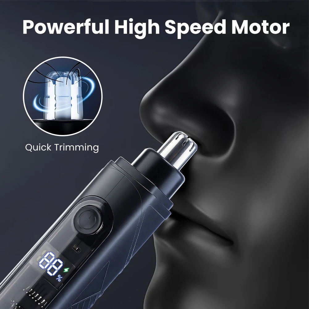 Rechargeable Electric Nose and Ear Hair Trimmer