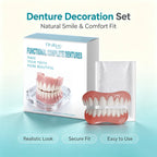 Cosmetic Denture Set for Temporary Smile Enhancement
