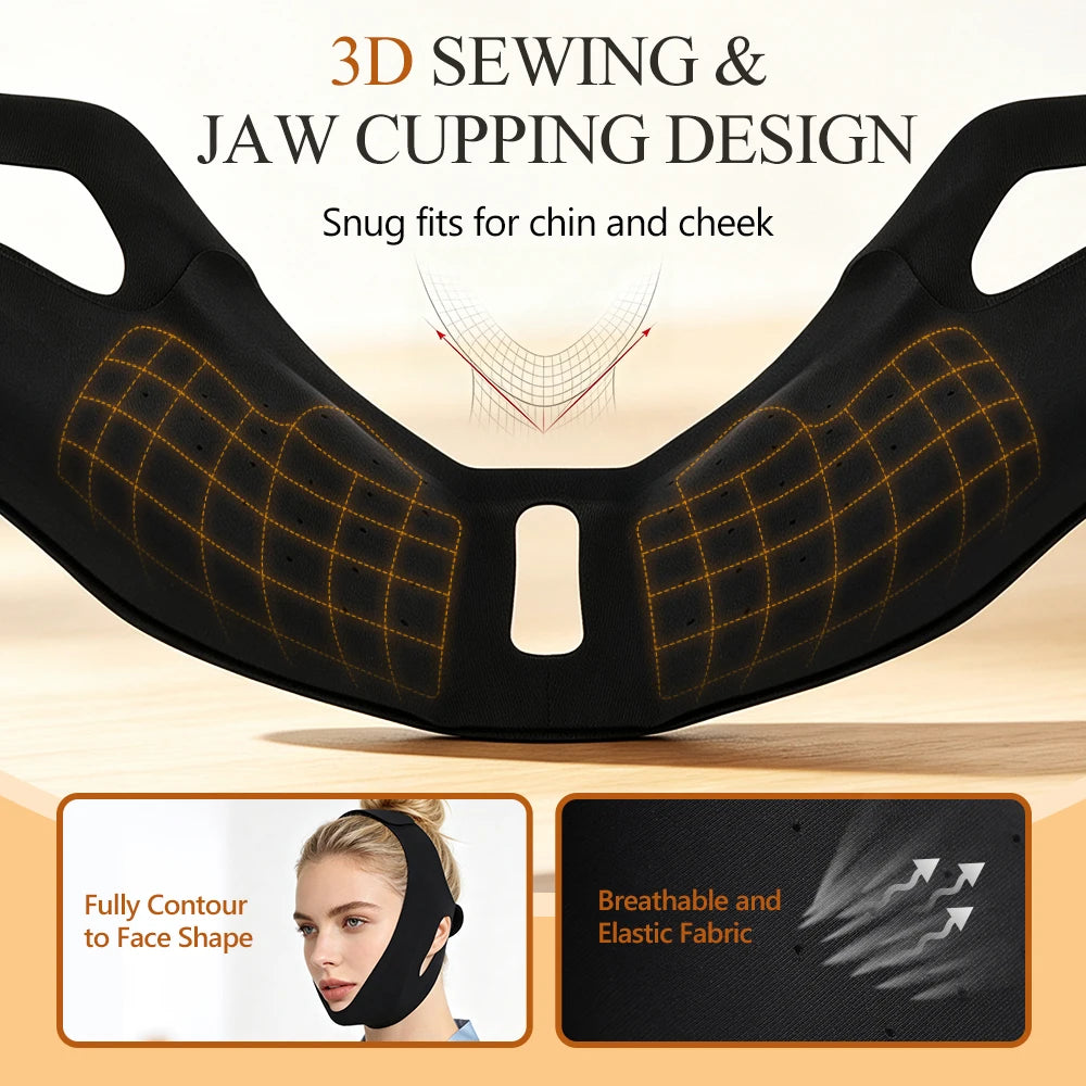 Adjustable Hot and Cold V-Line Face Lifting and Recovery Bandage