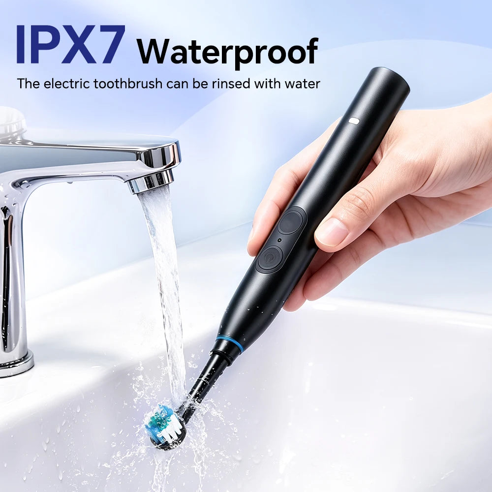 Rechargeable Rotating Electric Toothbrush with 4 Replacement Heads