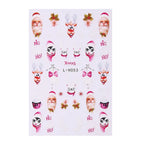 3D Christmas Cartoon Nail Art Sticker Decals