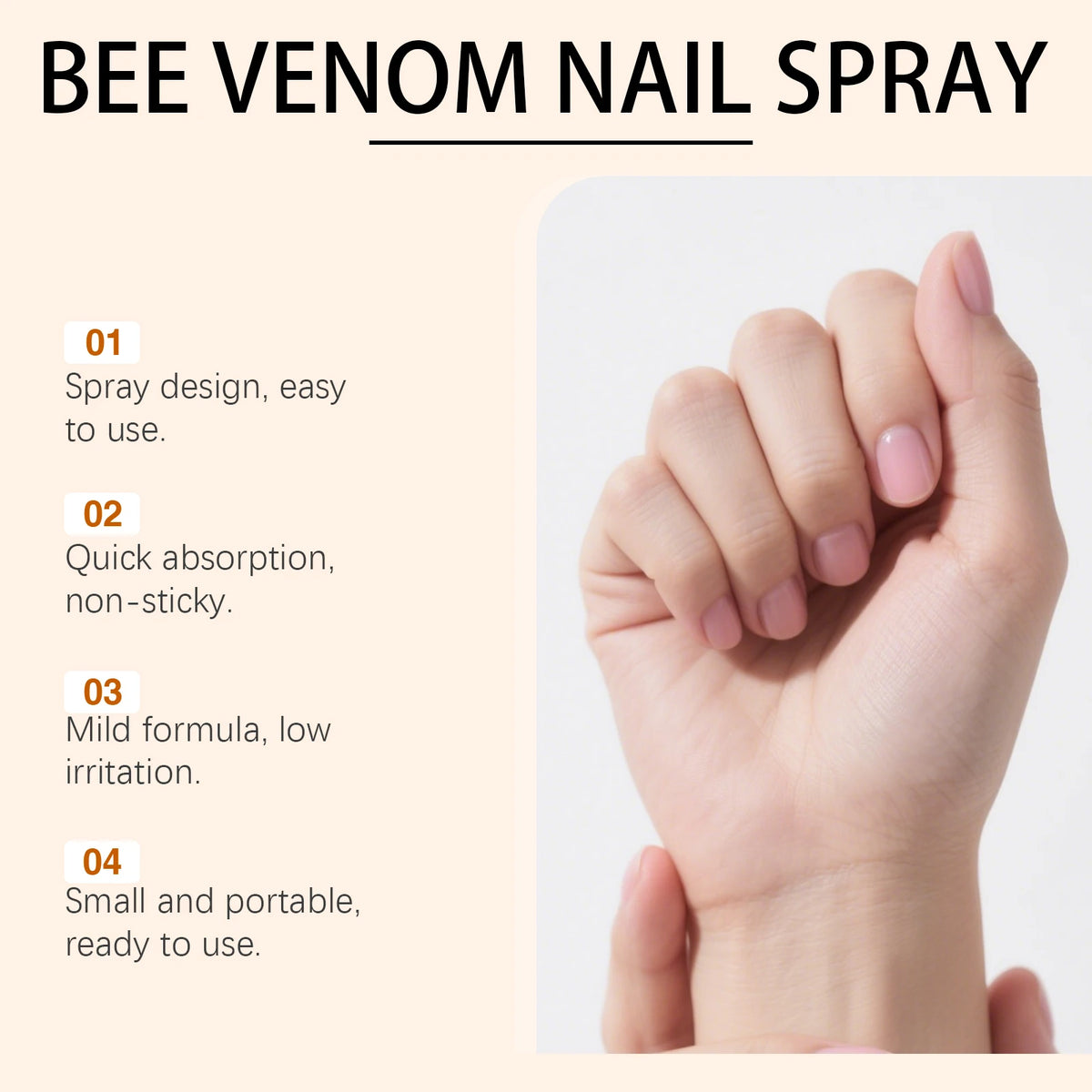 Bee Venom Nourishing Spray for Stronger and Healthier Nails