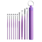 Stainless Steel Ear Wax Removal Cleaning Kit with Storage Case