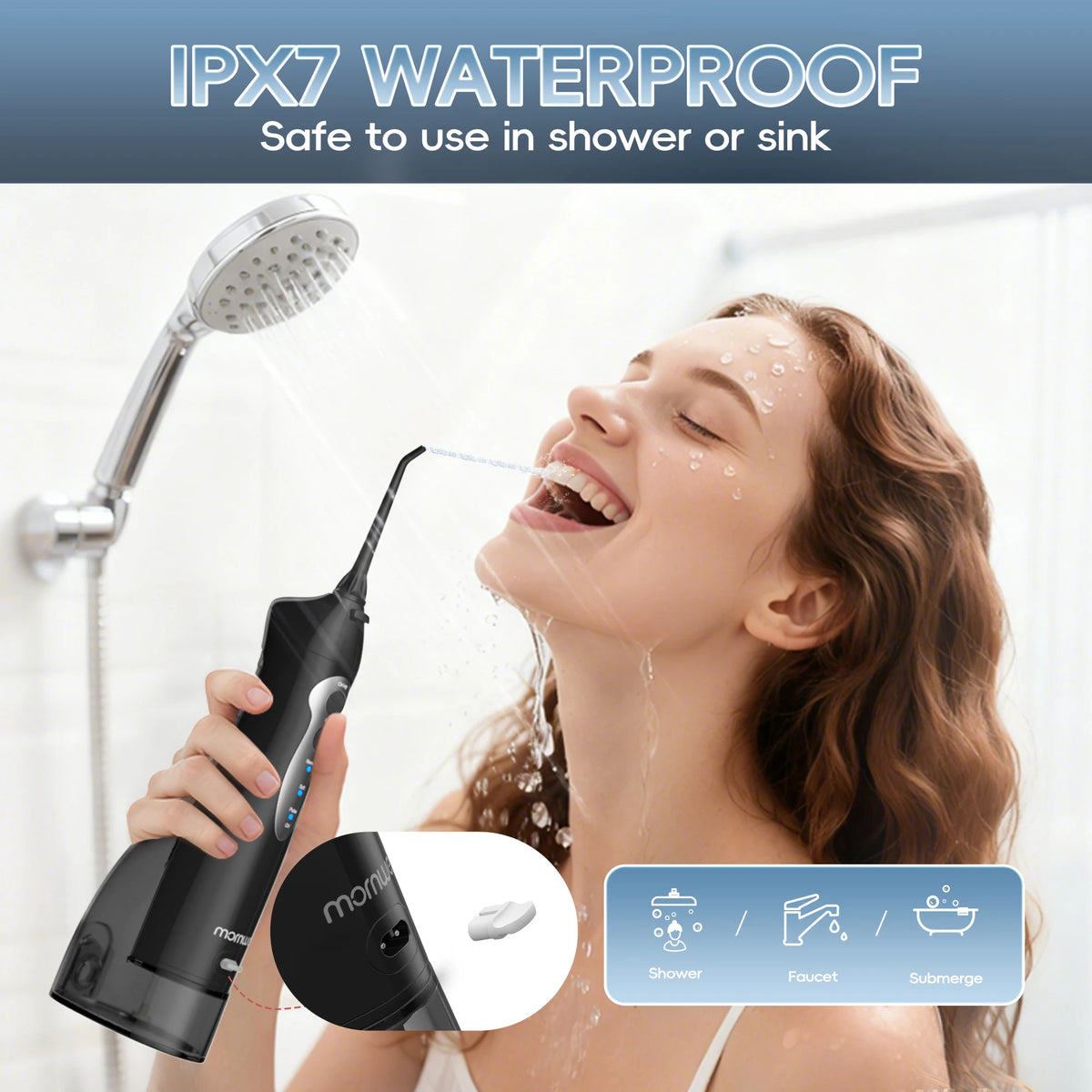 Portable USB Rechargeable Oral Irrigator for Teeth Cleaning