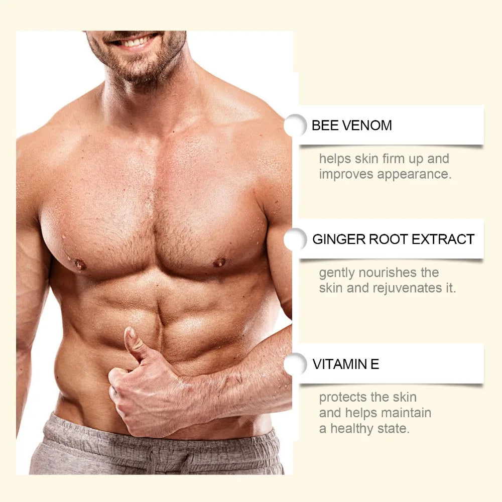 Men's Gynecomastia Chest Tightening & Firming Massage Oil - 4