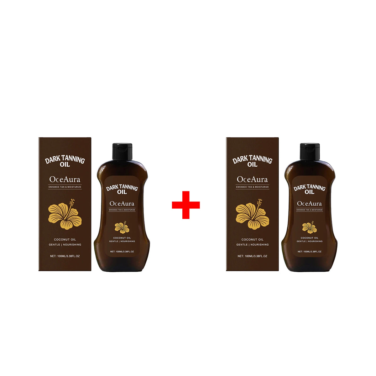 Coconut Oil Dark Tanning Body Oil for Deep Bronze Glow