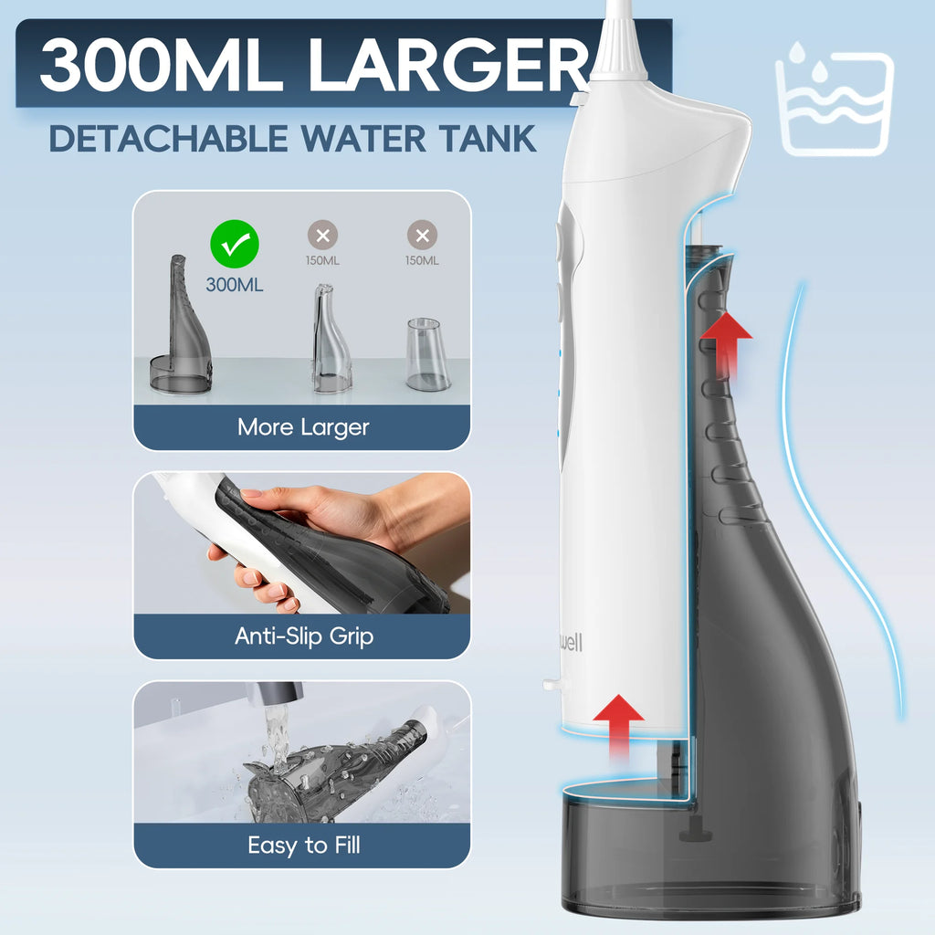 Portable Oral Irrigator and Electric Scalp Massager Set
