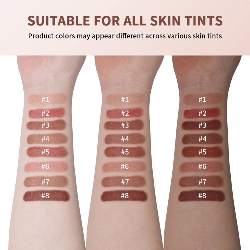 2-in-1 Waterproof Lip Cream and Blush with Cushion Applicator