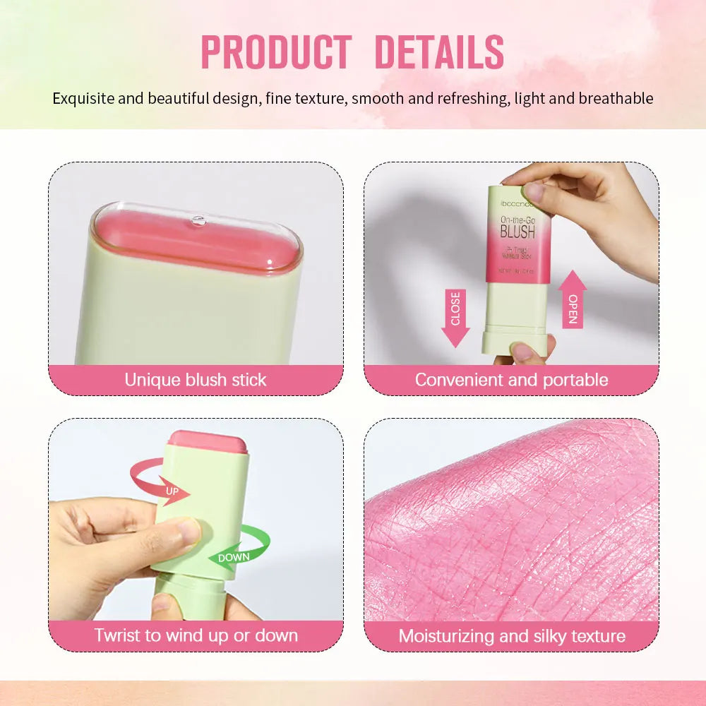 Tinted Moisturizing Cream Blush Stick for Cheeks and Lips - 6