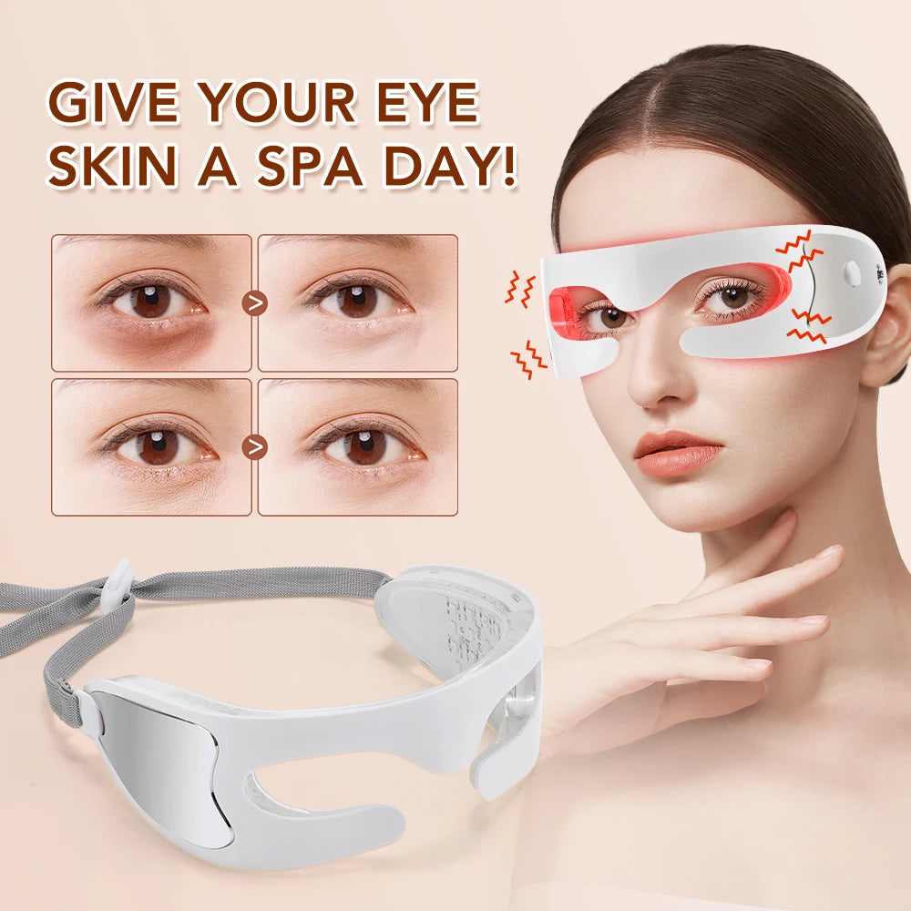 3D Red Light Therapy Eye Massager for Fatigue and Dark Circles