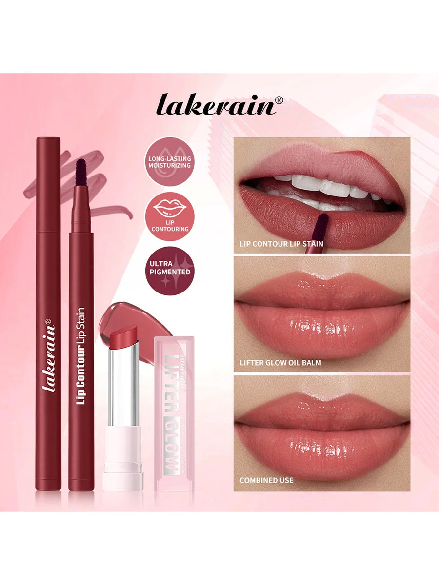 Hydrating Lip Liner and Glow Balm Makeup Kit - 5
