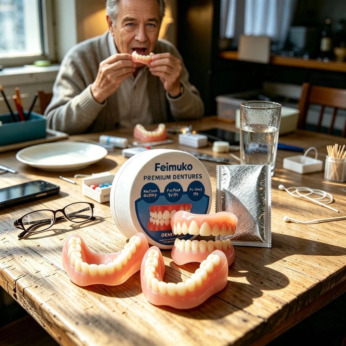 Snap-On Cosmetic Dentures for Instant Realistic Smile