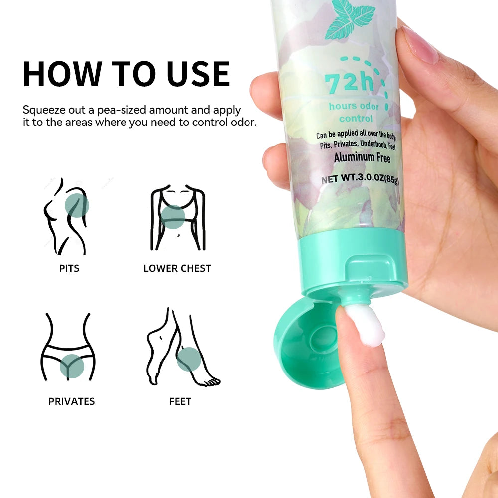 Long-Lasting Invisible Full Body Deodorant Cream - 5