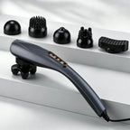 Electric Handheld Percussive Body Massager with 6 Attachments