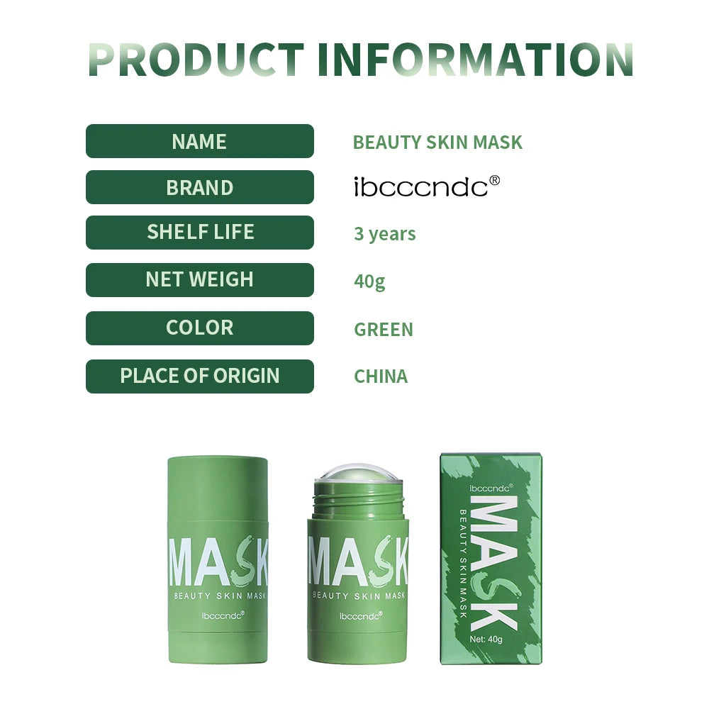 Green Tea Deep Cleansing Face Mask Stick for Oil Control